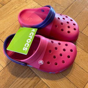 *New w/ tags* Crocs prismatic paradise pink sz 3Y